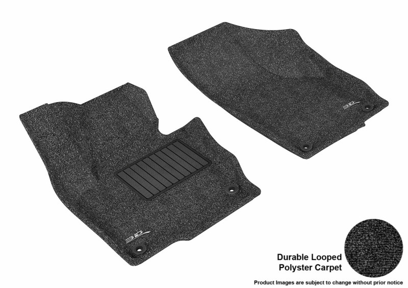 Volkswagen Tiguan Limited Floor Mat Set - Front - 3D MAXpider - Classic - Black - `09-`19